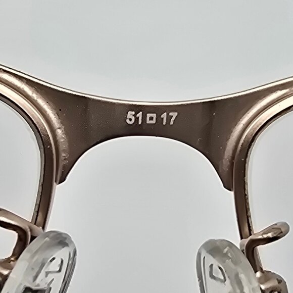 Coach HC5067 9234 Satin Brown Light Gold Crystal Brown Cat Eye Eyeglasses Frame - Picture 8 of 13